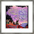 To Alpes By Car Framed Print
