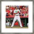 Todd Frazier And Billy Hamilton Framed Print
