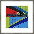 Toledo Bridge Pop Art Framed Print