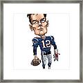 Tom Brady, In Color Framed Print