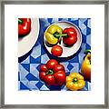 Tomatoes And Peppers Framed Print