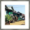Tonlesap Lake Cambodia Floating Village Chong Khneas Framed Print