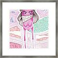 Toothy Hotdog Princess Framed Print