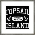 Topsail Island North Carolina Framed Print