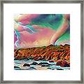 Tornado Lighting Digital Paint Framed Print