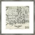 Toronto Canada Historical City Map 1873 Framed Print