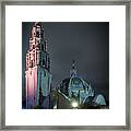 Tower And Dome Of The California Building At Night Framed Print