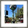 Town Clock Solvang California Framed Print