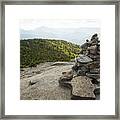 Trail Marker To Cascade Mountain Framed Print