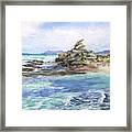 Tranquil Beach Framed Print