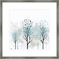 Tranquil Colors - Turquoise And Gray Art Framed Print
