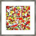 Transitions With Yellow Brown And Red Framed Print
