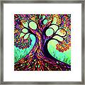 Tree Of Life - Stained Glass Framed Print