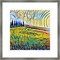 Trees Hill Landscape 1 Framed Print