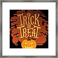 Trick Or Treat Halloween Framed Print