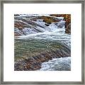 Triple Falls On Bruce Creek 4 Framed Print