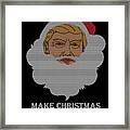 Trump Make Christmas Great Again Ugly Christmas Framed Print