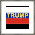 Trump Russian Flag Framed Print
