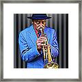 Trumpet Man Framed Print