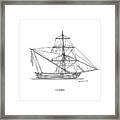 Tserniki - Traditional Greek Sailing Ship Framed Print