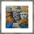 The Acrobats  Not Picasso Framed Print