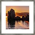 Tufa Sunrise Framed Print