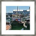 Tug Boat Camano Docked Framed Print