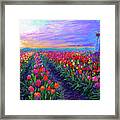 Tulip Fields, What Dreams May Come Framed Print