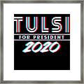 Tulsi Gabbard For President 2020 Framed Print