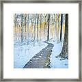 Tupelo Mississippi Snow Natchez Trace Parkway Sunrise Framed Print