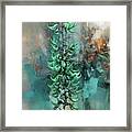 Turquoise Jade Vine Framed Print
