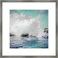 Turquoise Sky, Turquoise Sea Framed Print