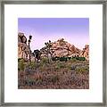 Turret Rock Formation - Pano View Framed Print