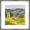 Tuscan  Valley Framed Print