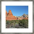 Twin Buttes, Twin Sisters Framed Print