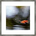 Twin Lakes Red Framed Print