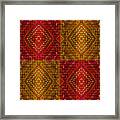 Two Colors Red And Yellow Framed Print