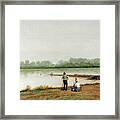 Two En Plein Air Painters Framed Print