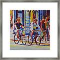 Two Go Cycling-g.berry #89 Framed Print