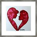 Two Hearts Beat As One Female Framed Print