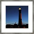 Tybee Island Lighthouse, Ga.- Night Shot Framed Print