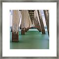 Under Navarre Beach Pier Framed Print