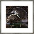 Underground Sewer Canal Framed Print