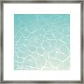 Underwater Background With Ripples And Reflections Framed Print