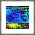 Unique Retro Back To The 80's Framed Print