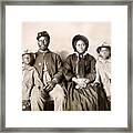 African American Union Soldier Family, 1864 Framed Print