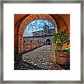 Unusual View Of Thun Castle Framed Print