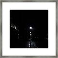 Up The Middle Framed Print