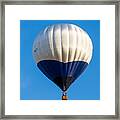 Up Up And Away Florida Hot Air Ballon Festival Black And Blue Balloon Framed Print