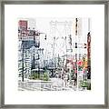 Urban Abstraction - Bedford Ave Framed Print